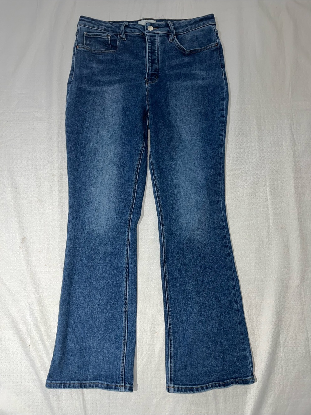 RFM  ladies Blue Flared Wide-Leg Jeans size 17